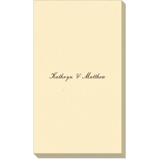 Formal Script Linen Like Guest Towels